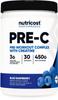 Nutricost Pre-C Pre-Workout Complex with Creatine (Blue Rasberry | 30 Servings) Powder - Boost Fintess Routines, 450g view 1