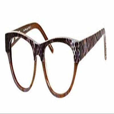 Calabria Ernest 4654 Cat-Eye Reading Glasses +0.50 Brown Snakeskin Women