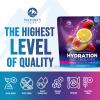 Electrolyte Hydration Packets - Best Electrolytes Drink Mix - Sugar Free Formula with Sodium, Potassium, Magnesium, Zinc & Vitamin C for Dehydration Relief and Rehydration, Strawberry Lemon (16 Pack) view 4