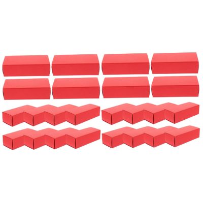 Healvian 24pcs Brown Kraft Drawer Box for Lipstick Perfume Essential Oil Storage Durable Cardboard Present Boxes for Candy Special Occasions
