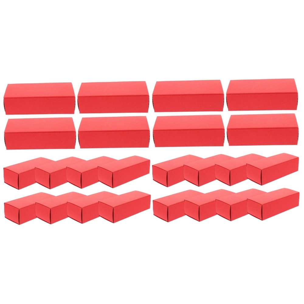 Healvian 24pcs Brown Kraft Drawer Box for Lipstick Perfume Essential Oil Storage Durable Cardboard Present Boxes for Candy Special Occasions