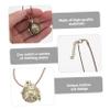Anneome 2pcs Diffuser Necklaces Vintage Hollow Flower Design Pendant Neck Adornments for Stylish Women and Men view 3