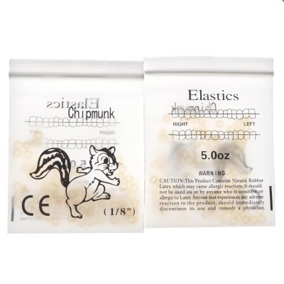Fuioda Dental Latex Braces Rubber Bands Super Elastics Orthodontic Ligation Ring (1-8, 5.0OZ)