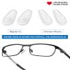 Firtox 4 Pairs Eyeglasses Nose Pads, Screw-in Soft Silicone Eyeglass Nose Pads, Anti-Slip Nose Pads for Glasses (15mm*8mm*7mm) view 2