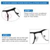 Firtox 4 Pairs Eyeglasses Nose Pads, Screw-in Soft Silicone Eyeglass Nose Pads, Anti-Slip Nose Pads for Glasses (15mm*8mm*7mm) view 4