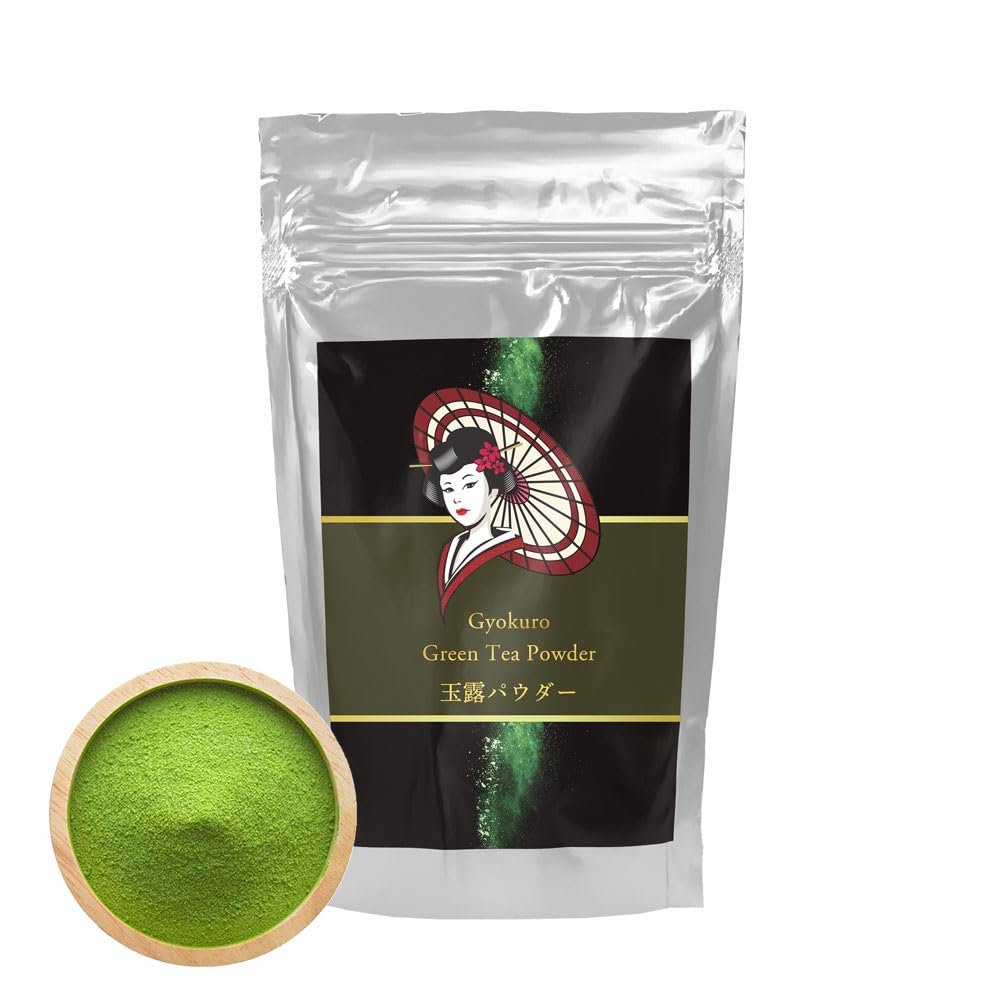100g [Superior Ceremonial Grade Rare Luxury Yame Gyokuro Matcha Green Tea Powder] Japanese Souvenir, Gift, Present, Yamecha - Mukoh Matcha