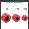 LOUZAGO 3 Pcs Copper Pipe Cleaner, 1/2" & 3/4" & 1" Copper Pipe Brush Plumbers Cleaning Brush, Handy Copper Tube Brush Deburring Brush Cleans Copper Pipe Cleaning Tool for Brazing, Plumbing view 2
