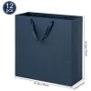 driew Large Gift Bags with Handles 12pcs, 17x7x17 Inch Extra Large Size Paper Gift Bags Bulk Heavy Duty for Shopping Party Favor Wedding Birthday Packing Retail Small Business (Navy Blue) view 2