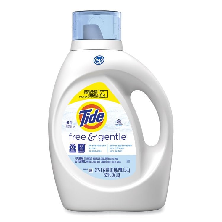 Free and Gentle Liquid Laundry Detergent Unscented 92 oz Bottle