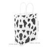 12pcs Cow Kraft Paper Bag Baby Supplies Cow Print Bags Cow Party Goodies Bags Paper Bags Cow Party Favors Bag Party Bags Decorative Bag Stripe Shopping view 2
