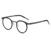 Retro Round Reading Glasses for Men and Women, Lightweight Pure Titanium Blue Light Blocking Eyeglasses (Color : Black, Size : 2.0x) view 1