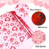 DERAYEE Valentine Heart Cellophane Wrap Roll, 100 ft x 16 In Crystal Clear Cellophane Gift Wrapping Paper for Flowers Treats Baskets Valentine's Day Party Favors view 4