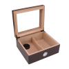 Cigar Humidors Wood Humidor Clear Top Desktop Cigar Box with Built - in Hygrometer, Humidifier for Storing, Aging Cigars. view 1