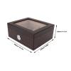 Cigar Humidors Wood Humidor Clear Top Desktop Cigar Box with Built - in Hygrometer, Humidifier for Storing, Aging Cigars. view 2