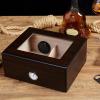 Cigar Humidors Wood Humidor Clear Top Desktop Cigar Box with Built - in Hygrometer, Humidifier for Storing, Aging Cigars. view 4