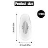 6 Pairs Eyeglass Nose Pads, Replacement Nose Pads for RayBan Aviator RB3025 3026, RB3030, RB3211, RB3362, RB3625, Sunglasses Clip-on Nose Pads for Glasses Comfort Soft Cushion(Silver) view 2