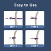 16Pcs Hose Holder ClipOxygen Tube/Cannula HolderHose Holder Hanger Oxygen Tube ClipsAnti-winding Hose Clips for Uninterrupted Sleep Supplies (PURPLE) view 3
