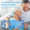 hearing aids for seniors rechargeable with noise cancelling,, 16 Channels Digital RIC Hearing Aids with Real Voice, Invisible Comfortable without Whistling  Charging Box Displaying PowerOTC hearing view 4
