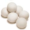 100% New Zealand Wool Dryer Balls L Size  6 Pack, Organic & Chemical-Free Fabric Softener, Baby Safe & Hypoallergenic, Reduces Static, Wrinkles & Drying Time, Reusable for 1000+ Loads view 1