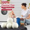100% New Zealand Wool Dryer Balls L Size  6 Pack, Organic & Chemical-Free Fabric Softener, Baby Safe & Hypoallergenic, Reduces Static, Wrinkles & Drying Time, Reusable for 1000+ Loads view 4