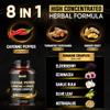 210 Pills - Cayenne Pepper Capsules Organic with Turmeric, Ginger, Immune Support Complex as Elderberry, Echinacea, Garlic Bulb - Digestion, Heart Health & Body Management view 2