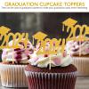 ABOOFAN 10pcs Graduation Cupcake Toppers Graduation Cap Cake Decorations for Party for Cakes Muffins Celebrations Sturdy Chic Design view 3