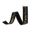 10/20 Yards/Roll 0.59inch Wide Happy Birthday Ribbon Polyester Satin Ribbons Gift Wrapping Ribbon Bouquet Wrapping Decoration(10 Yards,Black) view 1