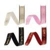 10/20 Yards/Roll 0.59inch Wide Happy Birthday Ribbon Polyester Satin Ribbons Gift Wrapping Ribbon Bouquet Wrapping Decoration(10 Yards,Beige) view 4