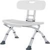 KarFri Foldable Shower Chair for Elderly and Disabled,Height Adjustable Shower Seat Heavy Duty Non-Slip Shower Stool Bathroom Bath Chair with Backrest Capacity 300 Lbs view 1