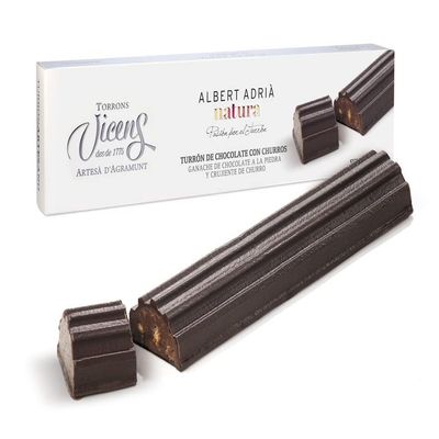 Chocolate nougat with churros 8.8 oz / 250g by Vicens