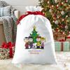 Let's Make Memories Personalized Gift Bag - Reusable - Oversized 32"- PEANUTS Gang Christmas Tree view 2