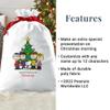 Let's Make Memories Personalized Gift Bag - Reusable - Oversized 32"- PEANUTS Gang Christmas Tree view 3
