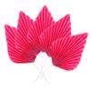 10 Pairs palm leaves cake decorations plastic paper cup dessert folding fan artificial paper palm leaf cupcake decor tropical cake decor top hat Insert card food view 1