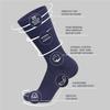 12 Pairs of Cotton Diabetic Non-Binding Neuropathy Crew Socks (Navy - Size 9-11) view 2