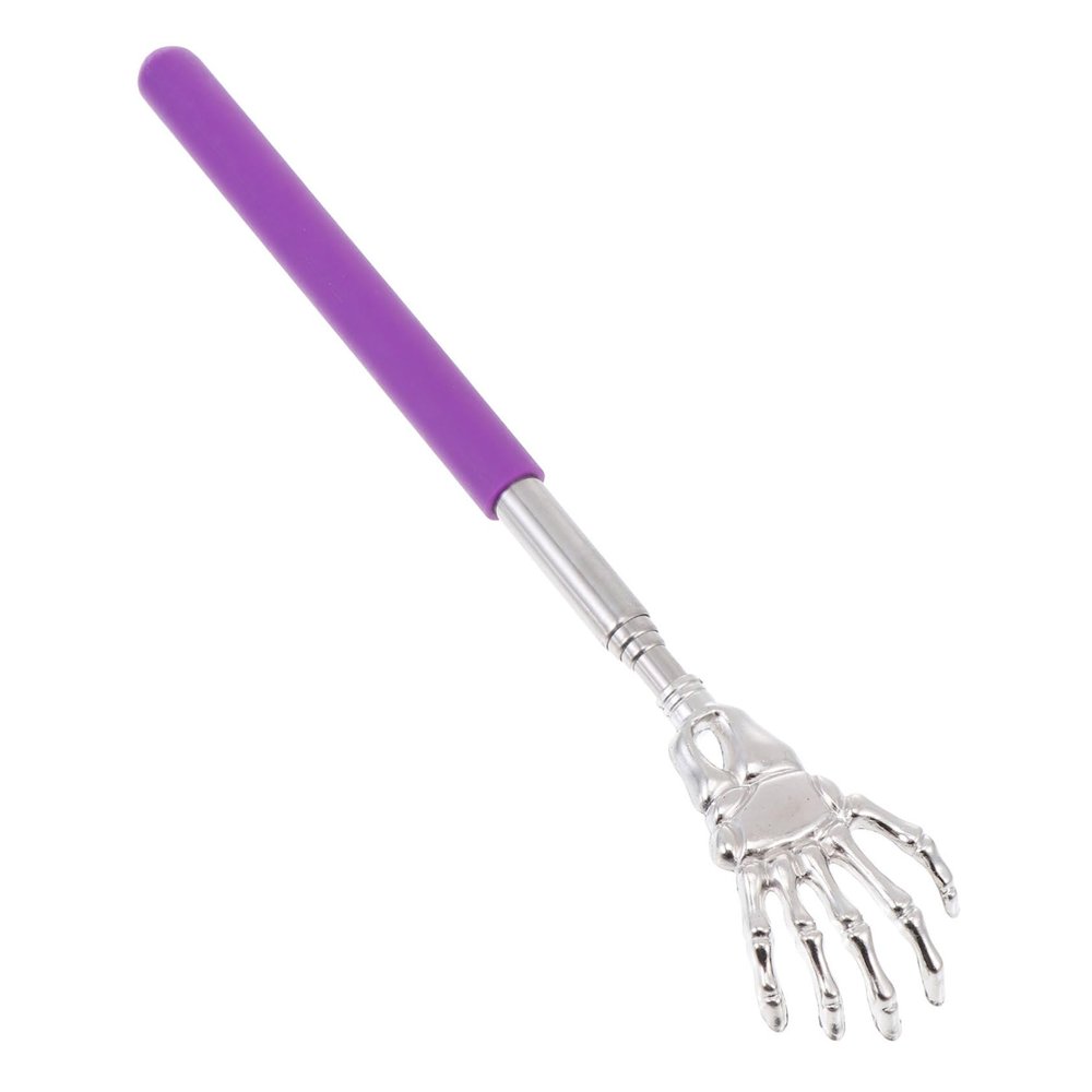 Anneome Telescopic Stainless Scratcher Skeleton Hand Tool for Itchy Spots Lightweight and Portable for Self-Care and Relaxation