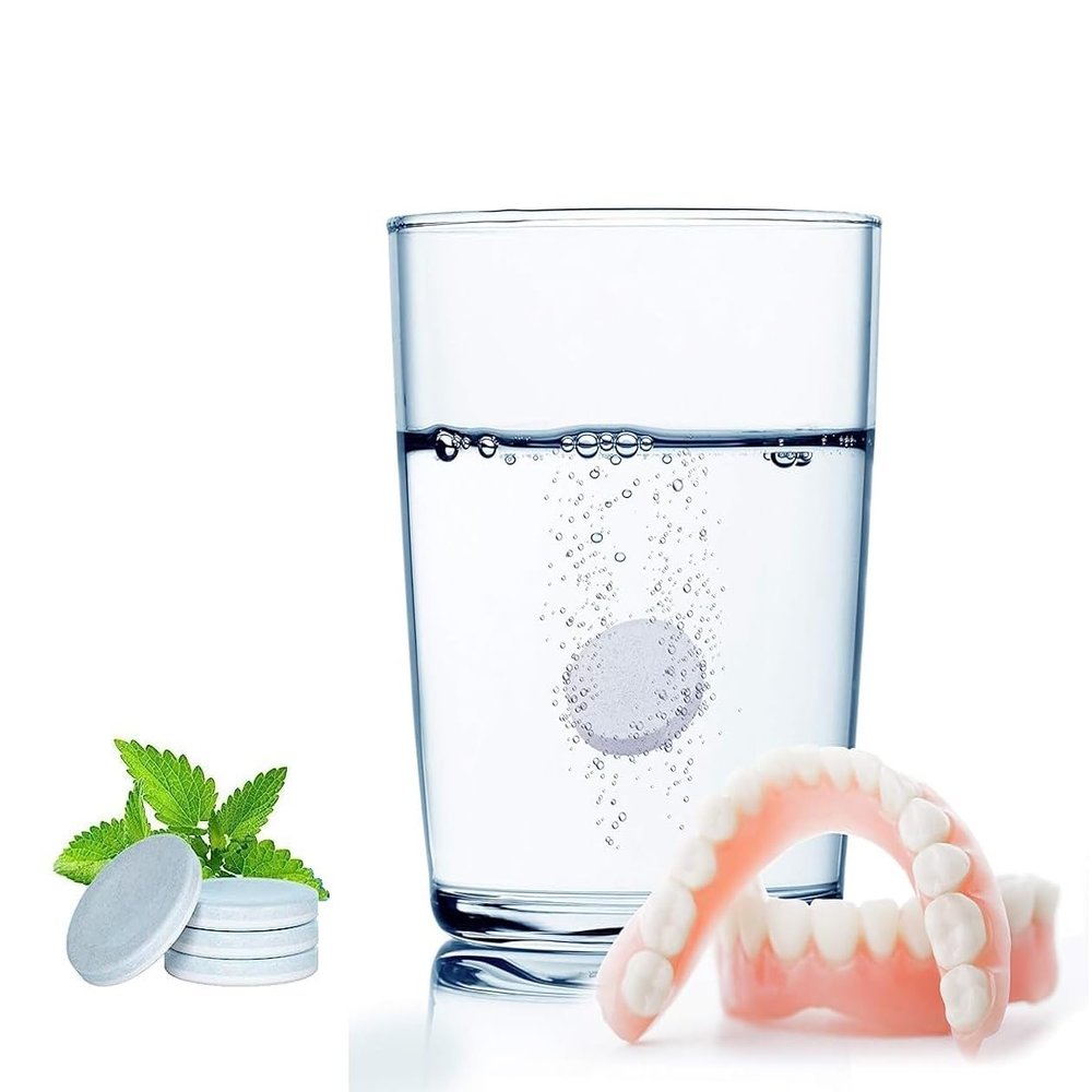 AmeriCan Goods Dental Applicance Cleanser 24/pk Tablets Retainer Denture Mouth Guards, Aligners Cleaner Mint