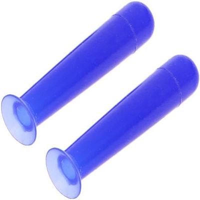 YSSZAM 2Pcs/Lot Blue Handy Silicone Contact Lenses Small Suction Cups Stick RGP Inserter Remover Contact Lens Cases