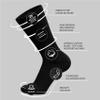 12 Pairs of Cotton Diabetic Non-Binding Neuropathy Crew Socks (Black and Gray - Size 13-16) view 2