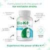 Bio K+ Extra Stress Support with Sensoril - Ashwagandha  Vegan Probiotics Supplement for Everyday Stress, Supports Sleep - 25 Billion CFU 3 Strains  60 Capsules view 2