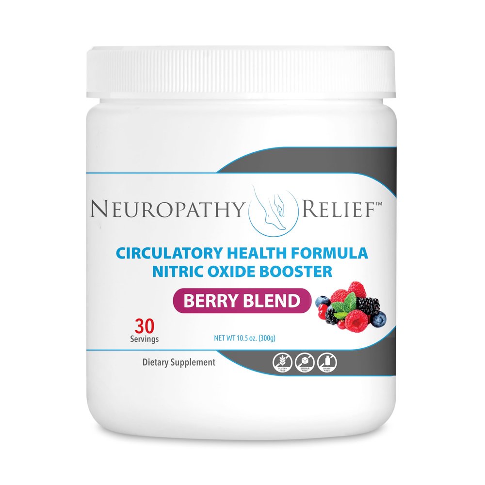 Neuropathy Relief - Circulatory Health Formula Nitric Oxide Booster - Berry Blend - L-Arginine L-Citrulline