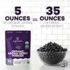 Jungle Powders Organic Aronia Berry Powder 5 Ounce Bag Freeze Dried Chokeberry Extract from Whole Aronia Berries, Superfood for Immunity, High in Antioxidants, Flavonoids, Vegan and Gluten Free view 4
