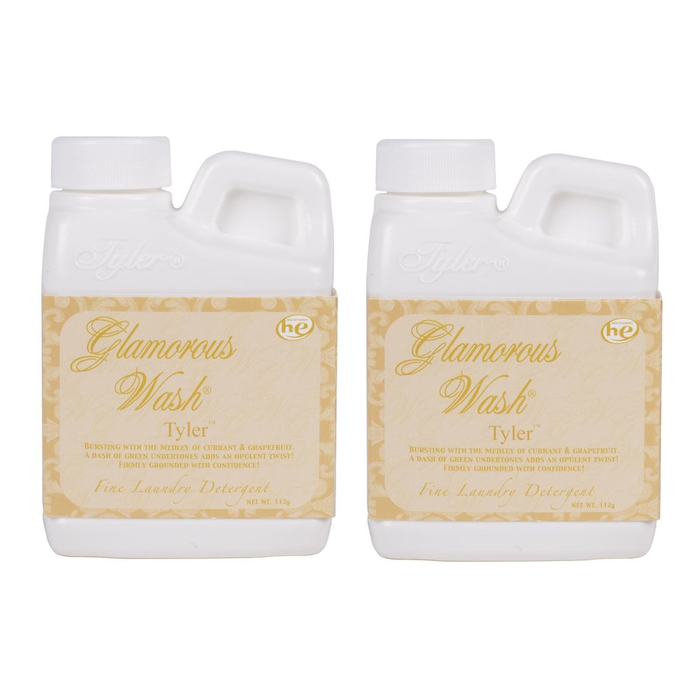 Tyler Candle Compnay Glam Wash TYLER 4 ounce Fragrant Scented Luxurious HE Fine Laundry Detergent Pack of 2