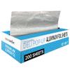 200 Count Pre-Cut Deli Aluminum Wraps  12" Heavy-Duty Pop-Up, Disposable for Hot Dogs, Sandwiches & Food Service view 1