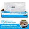 200 Count Pre-Cut Deli Aluminum Wraps  12" Heavy-Duty Pop-Up, Disposable for Hot Dogs, Sandwiches & Food Service view 4