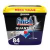 Finish Quantum Dishwasher Pods, No Pre-Rinse Dishwasher Detergent Soap Removes 24HR Dried-On Stain and Grease, Leaving a Virtually Spotless Shine, 84 Count view 1