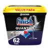 Finish Quantum Dishwasher Pods, No Pre-Rinse Dishwasher Detergent Soap Removes 24HR Dried-On Stain and Grease, Leaving a Virtually Spotless Shine, 62 Count view 1