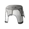 Kumprohu Clear Bathroom Step Stool - Waterproof Non-Slip Transparent Stool,Clear Stool for Bathroom Bedside Small Shower Spaces, Corner Bench, Clear Seat, Bath Stool view 1
