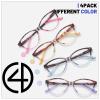 Przene 4 Pack Cat Eye Reading Glasses for Women Blue Light Blocking Readers 2.75 view 3