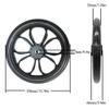 14inch Wheelchair Rear Wheel (2), Black Solid Tire, 1/2" (12.7mm) Bearing, for Wheelchairs, Rollators, Walkers view 2