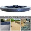 14inch Wheelchair Rear Wheel (2), Black Solid Tire, 1/2" (12.7mm) Bearing, for Wheelchairs, Rollators, Walkers view 4